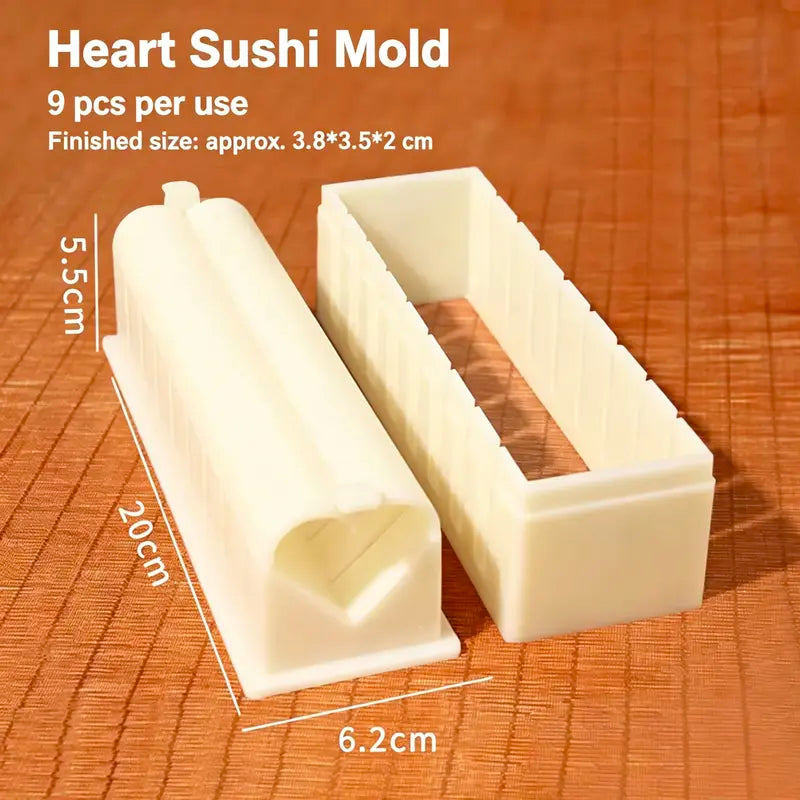Heart shaped sushi maker mold dimensions